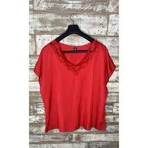 Shein‎ Curve womens sleeveless Red blouse 2XL